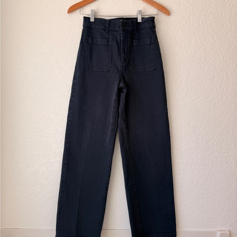 High-Waisted Black Jeans